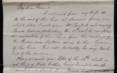 C.P.R. Engineer’s Office, New West, B.C. 4 Nov 1881 Smith letter