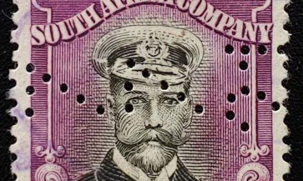 Rhodesia #138 F/VF Used Pound Admiral Perfin