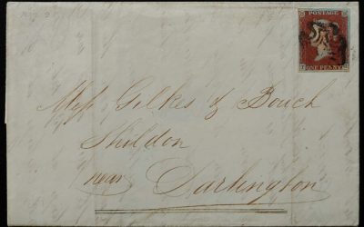 G.B. #3 6 Oct 1841 1d Red Plate 9 FLS on Wellburn page