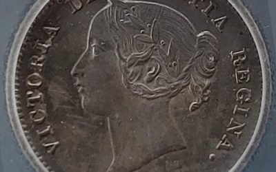 Canada ICG MS64 1901 Queen Victoria Silver 5 Cents