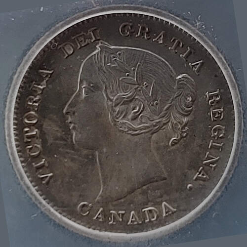 Canada ICG MS64 1901 Queen Victoria Silver 5 Cents $1050