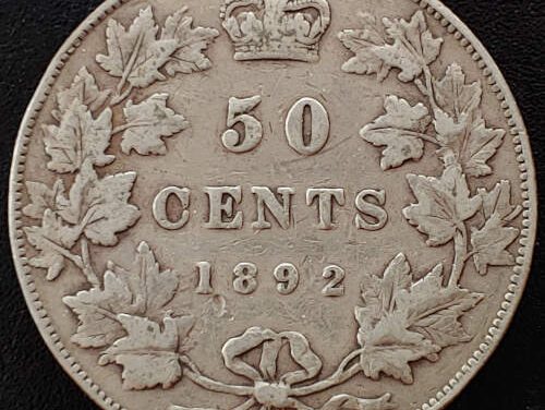 Canada VF 1892 Queen Victoria Silver 50 Cents