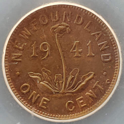 Newfoundland ICG MS64 RB 1941C George VI Cent $750