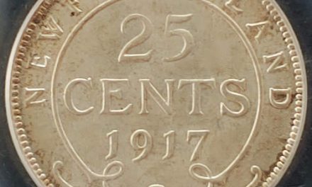 Newfoundland PCGS MS64 1917 George V Silver 25 Cents