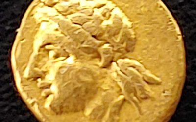 Satraps of Caria Pixodaros 341-336 BC .37gm 1/24 Gold Stater