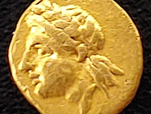 Satraps of Caria Pixodaros 341-336 BC .37gm 1/24 Gold Stater