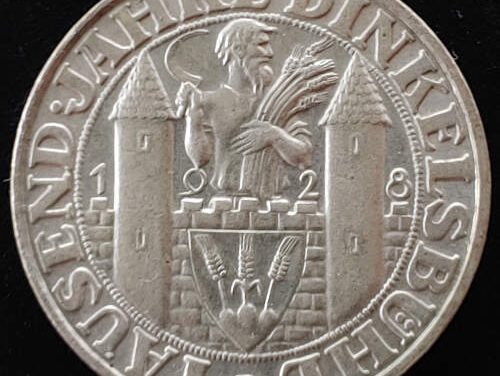 Germany Unc 1928D Commemorative Silver 3 Reichsmark