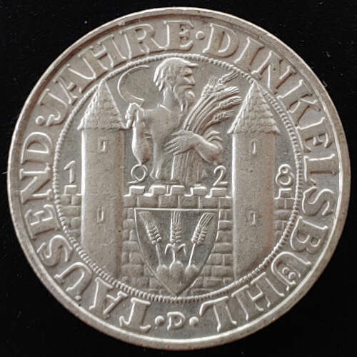 Germany Unc 1928D Commemorative Silver 3 Reichsmark US$1300
