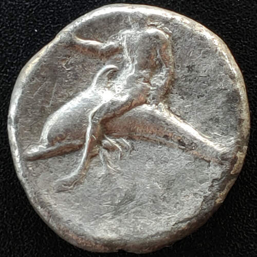 Calabria, Tarentum 385-350 BC 6.83gm Silver Nomos
