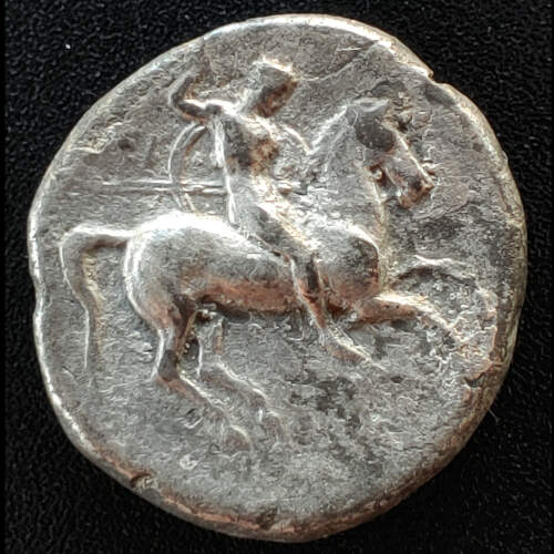 Calabria, Tarentum 385-350 BC 6.83gm Silver Nomos