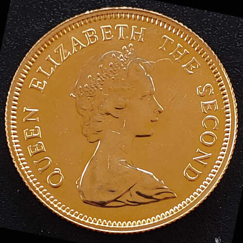 Hong Kong BU 1975 Royal Visit $1000 Gold only 15,000 struck .4708oz