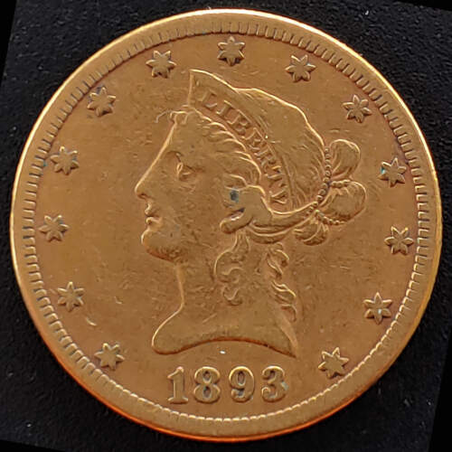 U.S./Colonial Canada Fine+ 1839S Gold $10 Eagle .48375oz