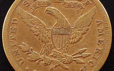 U.S./Colonial Canada Fine+ 1839S Gold $10 Eagle .48375oz