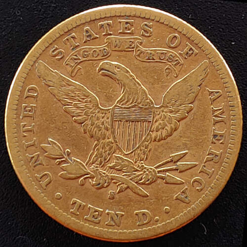 U.S./Colonial Canada Fine+ 1839S Gold $10 Eagle .48375oz