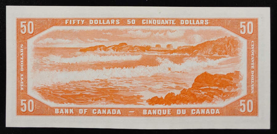 Canada Unc prefix A/H 1954 Devil's Face QEII $50 Banknote $1150+