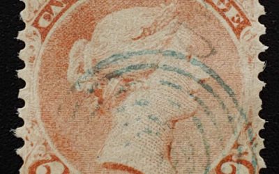 Canada #33 Fine Used 1868 3c Laid Paper