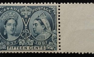 Canada #58 F/VF Never Hinged 1897 15c Jubilee