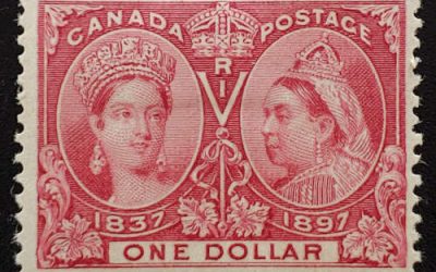 Canada #61 F/VF Mint HR 1897 $1 Jubilee