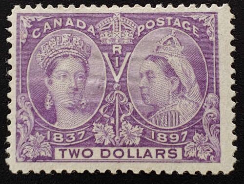 Canada #62 Fresh & Fine Mint 1897 $2 Jubilee