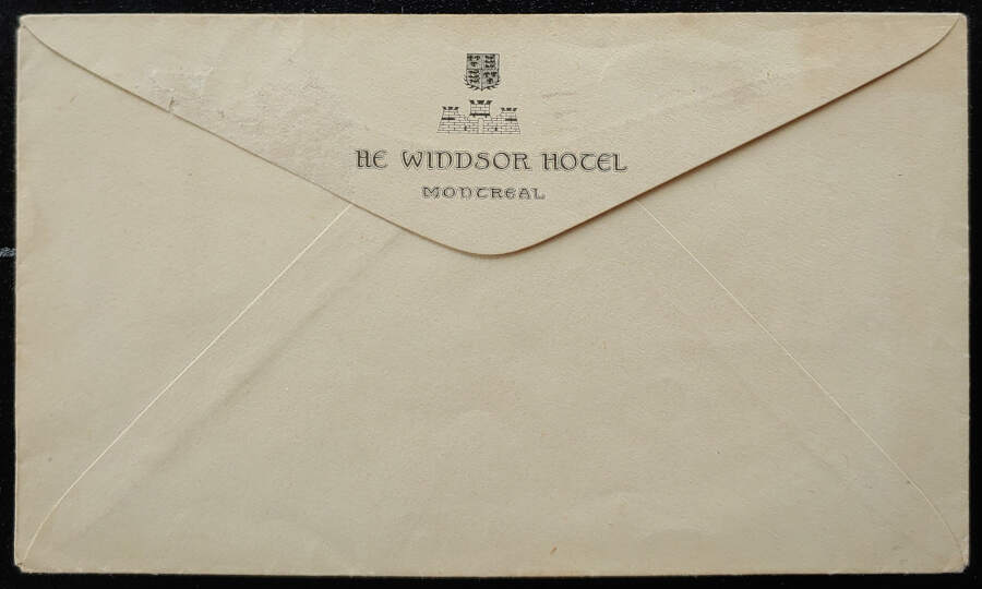 Canada #104LW 17 Mar 1919 1c Lathework Admiral Cover, stamp flt