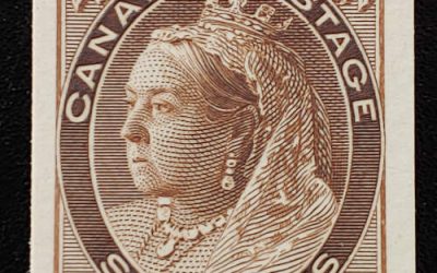 Canada #80P VF 1898 6c Brown Plate Proof