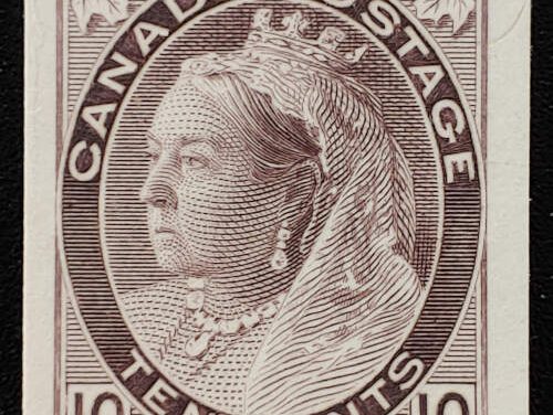 Canada #83P VF 1898 10c Brown Violet Plate Proof