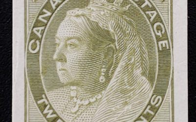 Canada #84P VF 1900 20c Olive Green Plate Proof