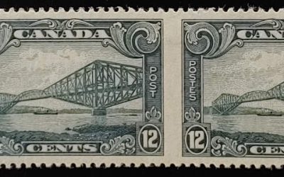 Canada #156b VF Mint 12c Perf by Imperf Horizontal Pair
