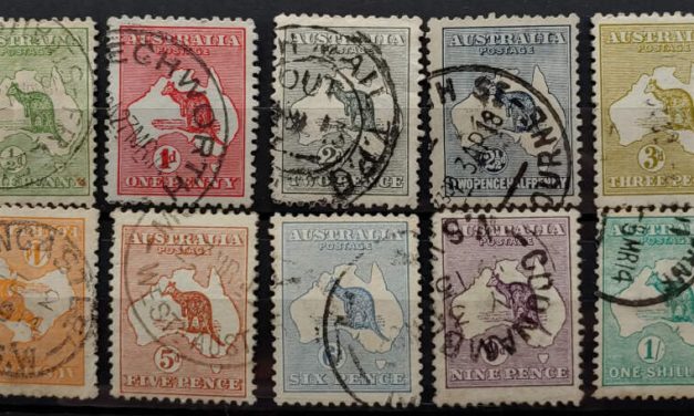 Australia #1-10 F/VF Used Roos (10 diff)