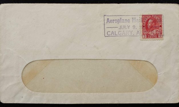Canada #109 9 July 1918 Calgary 3c Stinson Flight Cover
