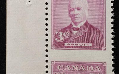 Canada #318 Never Hinged 1952 3c Abbott Dramatic Misperf
