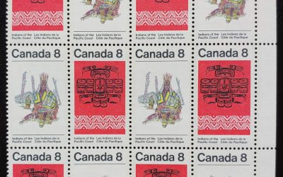 Canada #572ii Never Hinged UR 1974 8c Missing Bird in Block