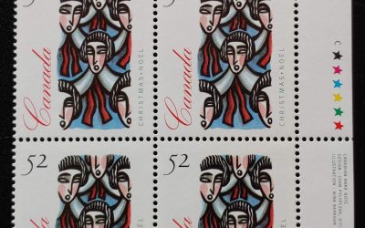 Canada #1534ii VFNH UR 1994 52c Unissued Plate Block (4)