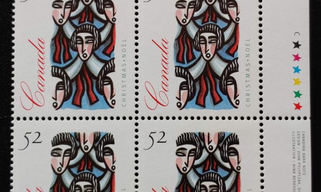 Canada #1534ii VFNH UR 1994 52c Unissued Plate Block (4)
