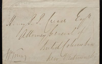 Victoria, V.I. Nov 1862 P.O. Paid Oval Stampless Cover, ex Wellburn