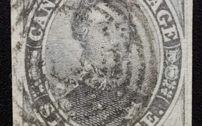 Canada #2 Fine Used 1851 6d Albert Laid Paper