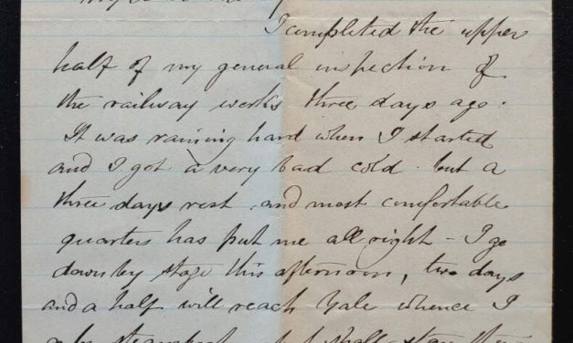 Savonas Ferry Lake Kamloops 24 Oct 1882 3-pg Marcus Smith letter