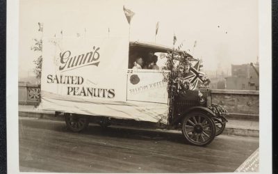 Gunn’s Salted Peanuts Truck 1922 Thomson 6.5×5″ Parade Photo