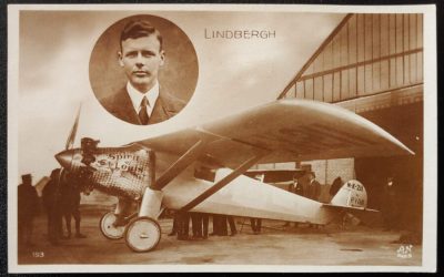 Lindbergh Unused French Spirit of St. Louis Postcard
