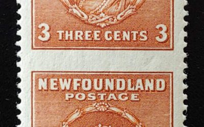 Newfoundland #187v VF one NH 1932/1937 3c Perf by Imperf Pair