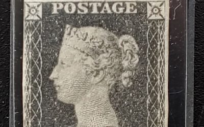 G.B. #1 Fine+ Unu 1840 1d Black Plate 4 2015 RPSL Cert. US$12,750