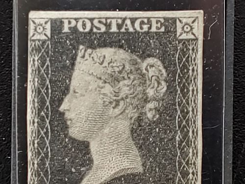G.B. #1 Fine+ Unu 1840 1d Black Plate 4 2015 RPSL Cert. US$12,750