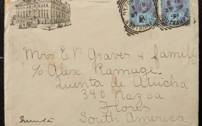 G.B. #114 27 Sep 1901 5d S.S. Nile Hotel Corner Cover to Argentina