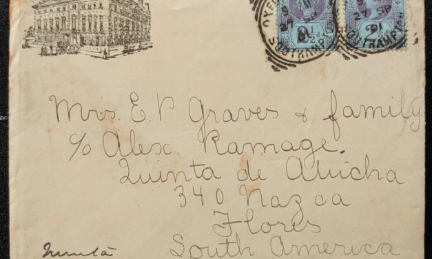 G.B. #114 27 Sep 1901 5d S.S. Nile Hotel Corner Cover to Argentina