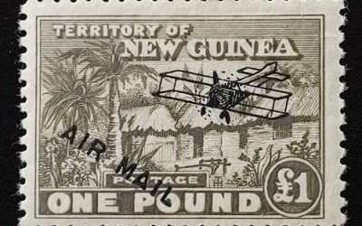 New Guinea #C13 Fine Mint HR 1931 Pound Airmail