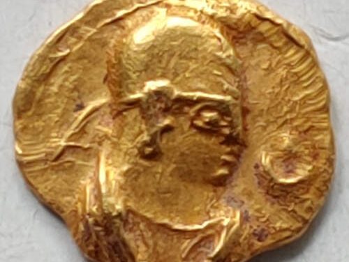 Aksum-Aphias 300-320 AD .35gm Gold coin