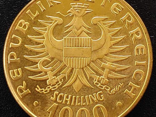 Austria Proof 1976 first issue Babenburg 100 Schilling Gold .3881oz