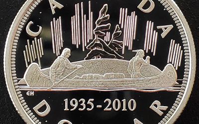 Canada Proof 1935/2010 George V Sterling Silver Dollar .749oz ASW