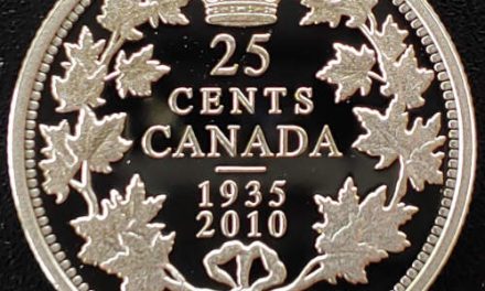 Canada Proof 1935/2010 George V low mintage Silver 25 Cents