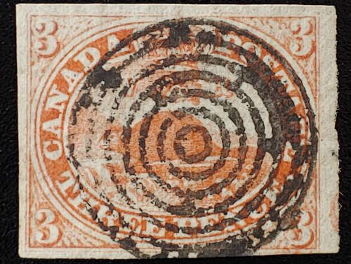 Canada #1 F/VF Used 1851 3d Laid Paper, 2021 Greene certificate
